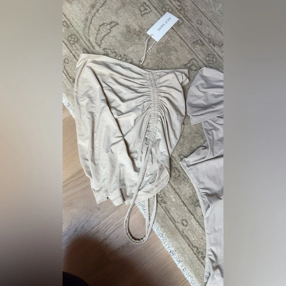 Colt One Piece in Coconut & cover up skirt 
Riot Swim - Picture 5 of 7